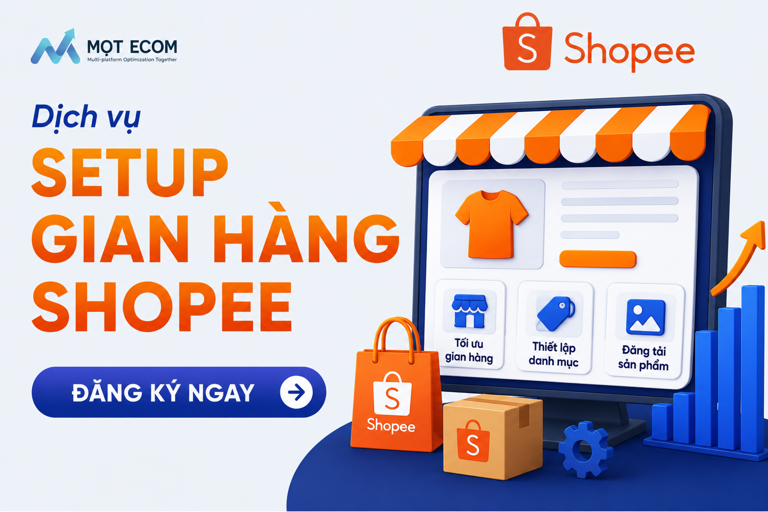 Setup gian hàng Shopee
